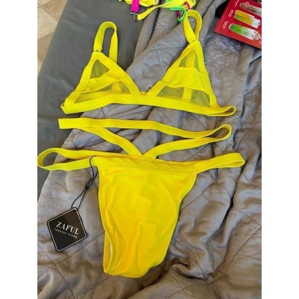 Zaful XL bikini set Yellow